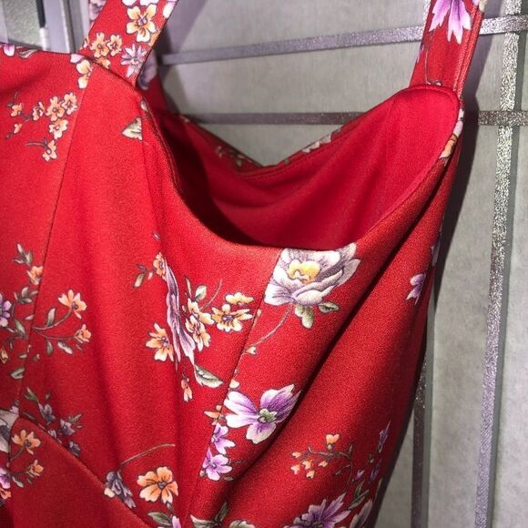 Betsey Johnson Petite Floral A-Line Dress - Picture 10 of 16